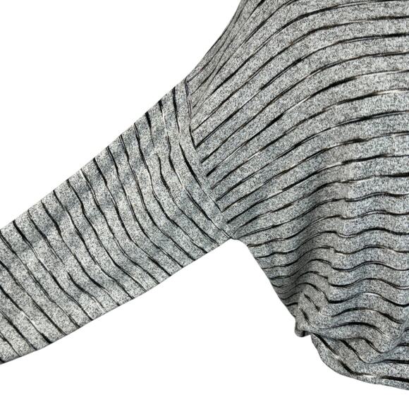 American Eagle Large Soft & Sexy Plush Top Striped Elastic Waist Long Sleeves - Picture 4 of 10